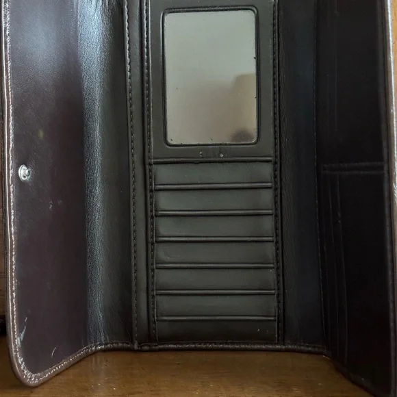 COACH Signature Monogram Wallet and Checkbook Case Set - Picture 4 of 10